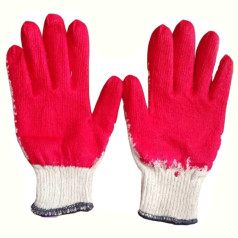Găng tay sợi len phủ sơn đỏ loại xịn 40g T134