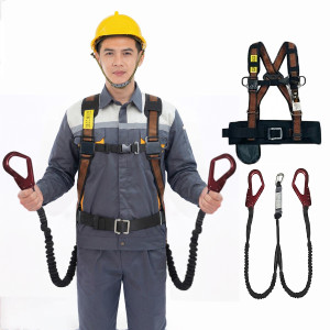 Dây an toàn bán thân Kukje Hàn Quốc C110 2 móc nhôm chống sốc cao cấp
