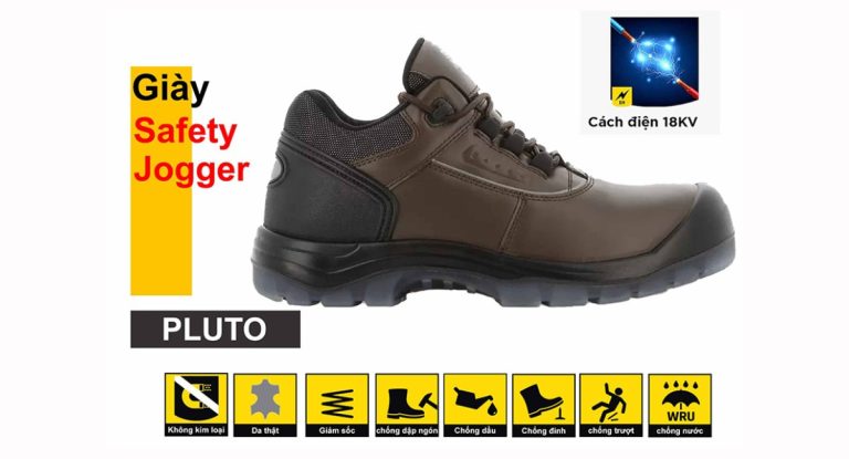 Giày bảo hộ cách điện 18KV Jogger Pluto S3 G103, Size 42
